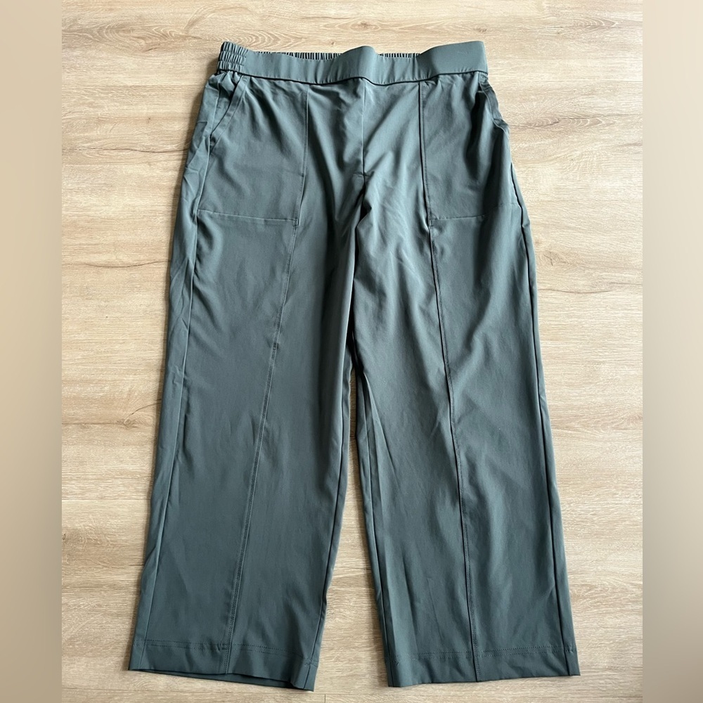 Lou & Grey Green Pull On Wide Leg lightweight Pants Plus Size XXL Loungewear